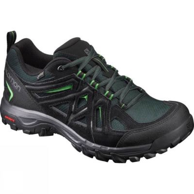 Zapatos Salomon Evasion II GTX Hombre Negras / Verde - Chile XMQ508134